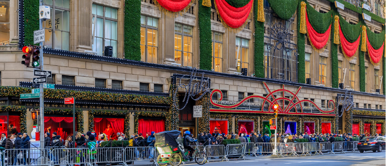 Macy's Christmas decorations