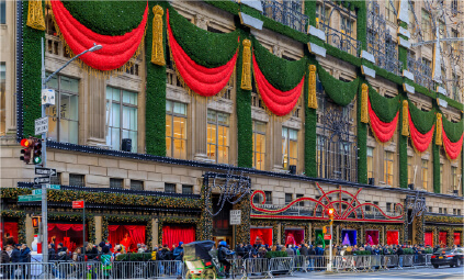 Macy's Christmas decorations