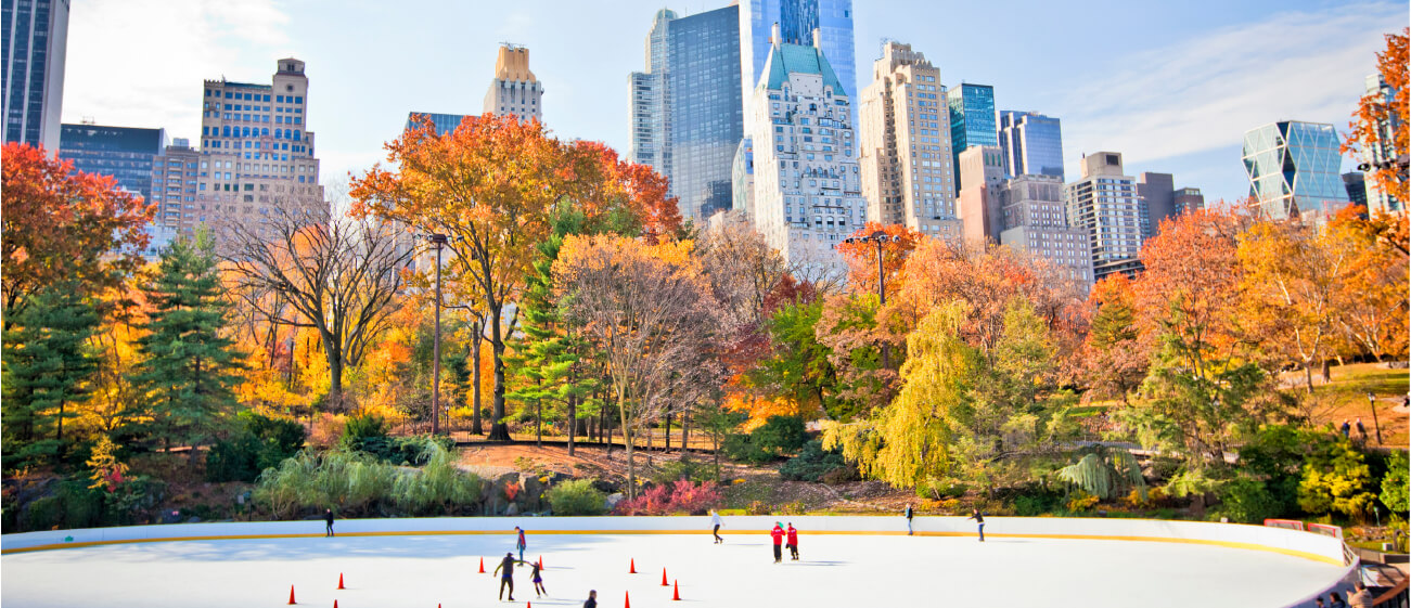 Ice skating Central Park