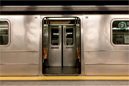subway train entrance door