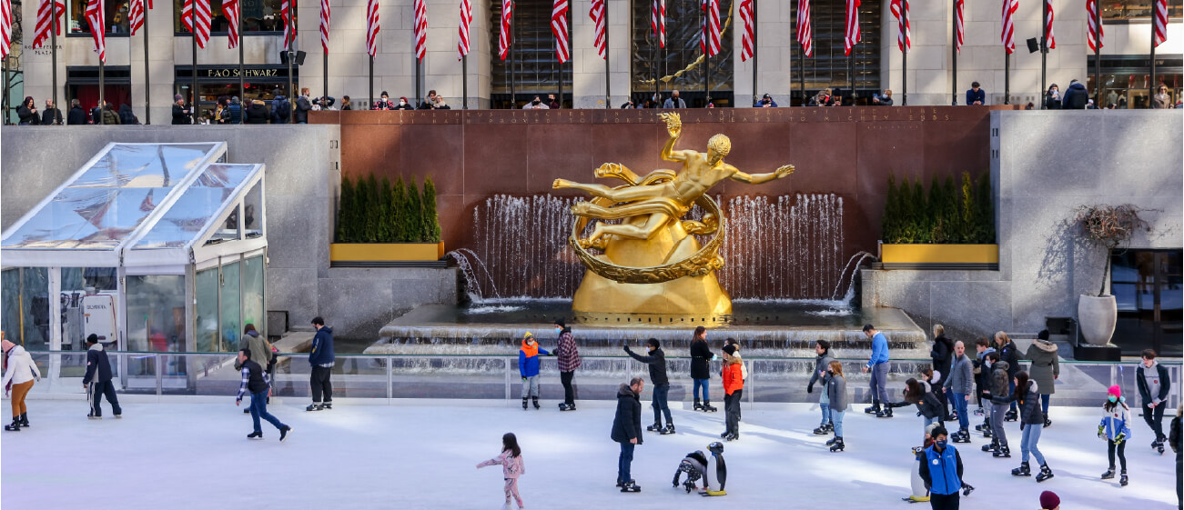 Ice skating at Rockefeller