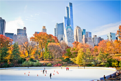 Ice skating Central Park