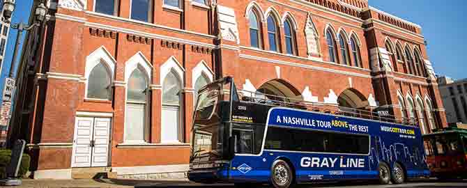 gray line music city hop-on hop-off bus tour 2021 info and