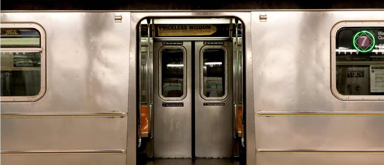 subway train entrance door