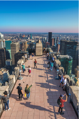 people at the Top of the Rock